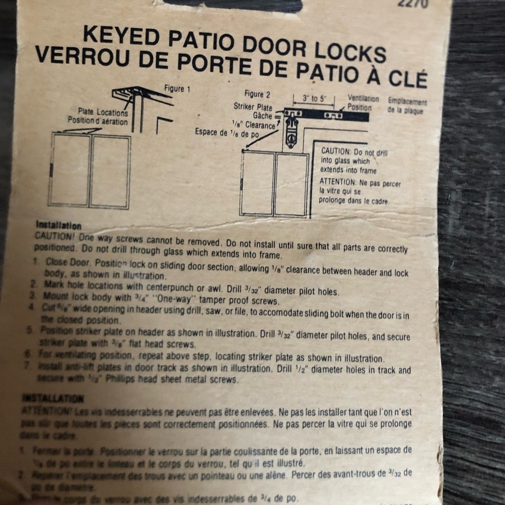 Keyed Patio Door Lock - Picture 6 of 7
